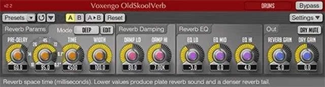 Voxengo OldSkoolVerb I Plugin VST Gratuiti Per Mixare Voci Perfette