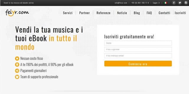 Feiyr Come Vendere la Nostra Musica Online