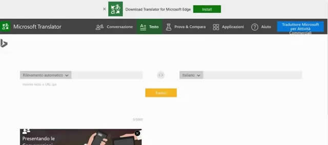 Bing Traduttore
