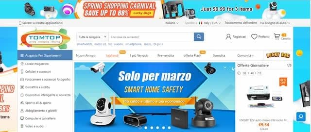 TomTop store cinese