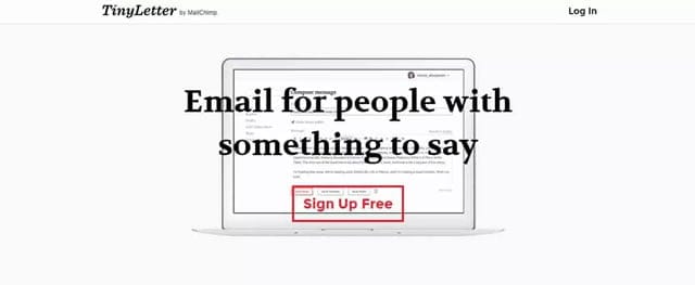 TinyLetter servizio chiuso