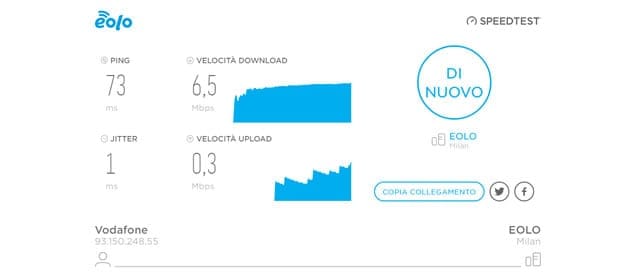 Eolo Speed Test Speed test adsl internet
