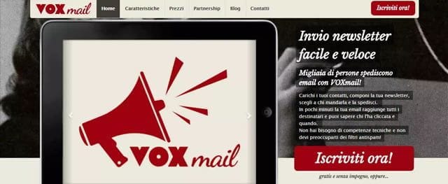 VoxMail invio newsletter