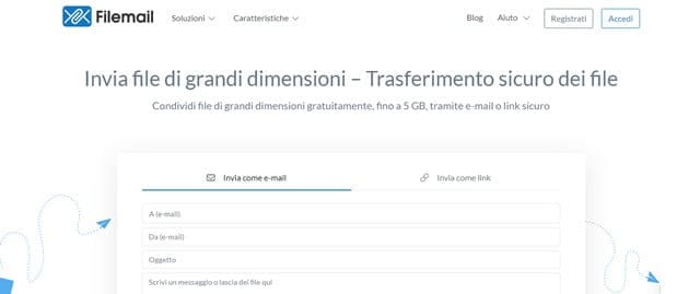 Filemail invio file pesanti