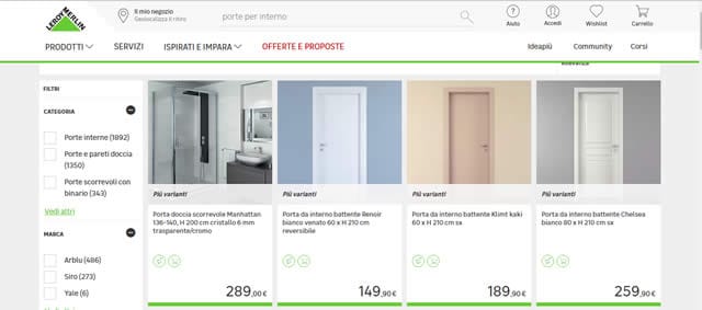 Leroy Merlin I Migliori Siti per Comprare Porte per Interni