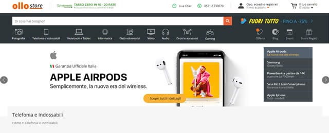 Ollostore Cellulari online