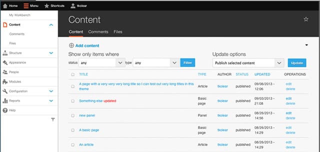Drupal Drupal Backend
