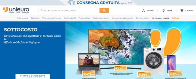Unieuro Comprare smartphone