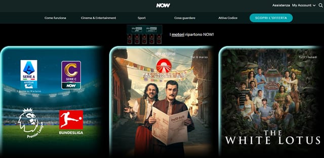 Now tv offerte