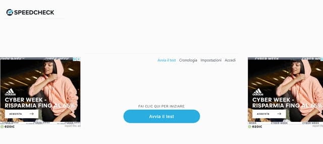 speedcheck speedcheck speed test fibra ottica