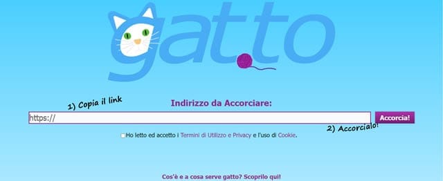 Gat.to accorciare link e url