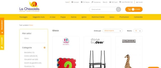 La Chiocciola I Migliori Negozi di Giocattoli Online