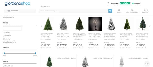 Giordano Shop natale