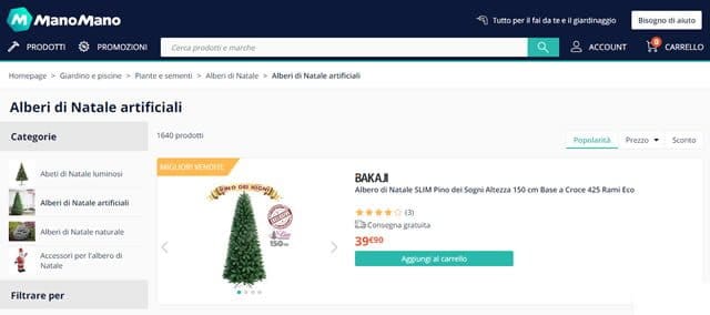 Manomano Alberi di Natale