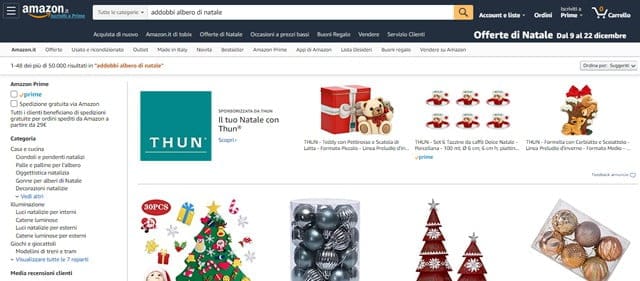 Addobbi Natalizi Amazon