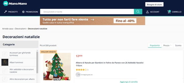 manomano decorazioni natalizie
