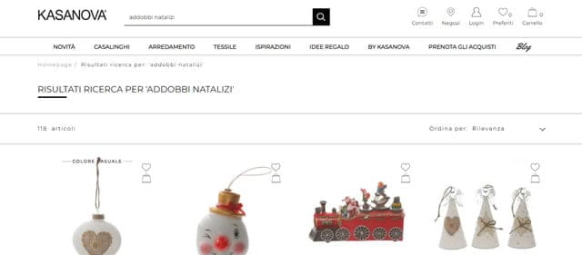 kasanova addobbi di natale