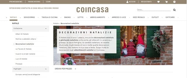 Coincasa luci natalizie da esterno ed interno