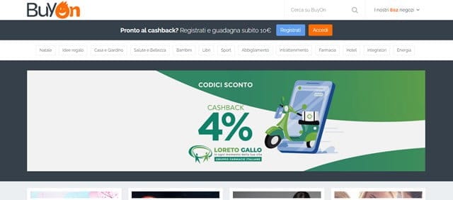 BuyOn siti online cashback