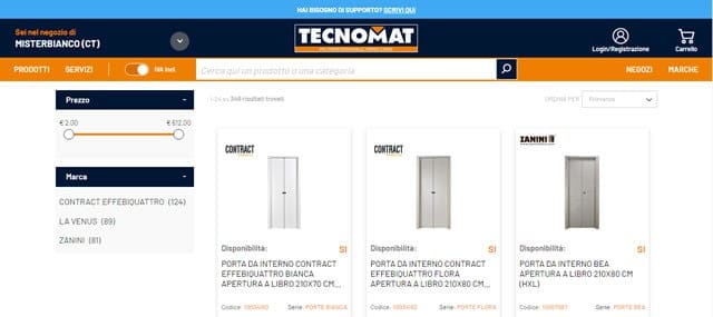 TecnoMat - Ex Bricoman Tecnomat negozio fai da te porte interne