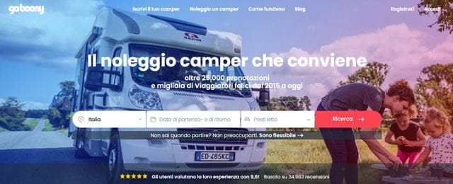 Goboony - Noleggio Camper Goboony affitto camper