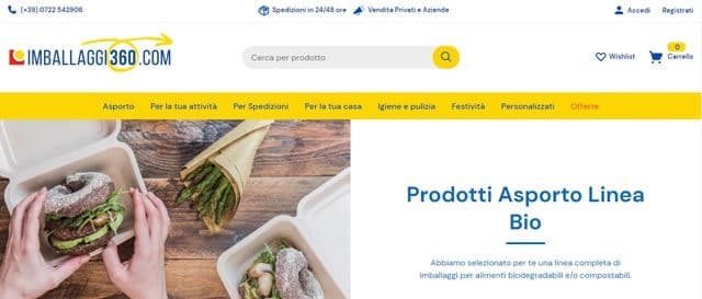 Imballaggi360 siti online packaging alimentari