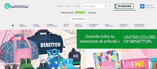 Ewooow, zaini per la scuola a licenza