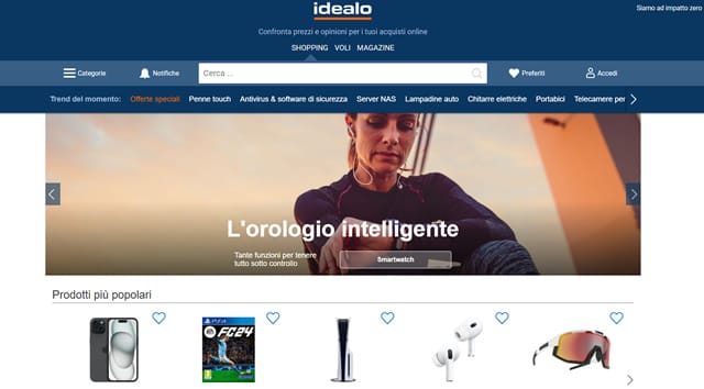 Idealo Homepage