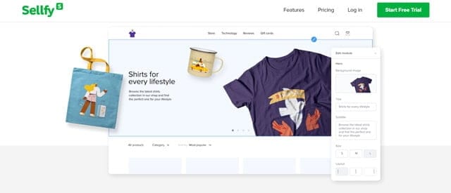 Sellfy magliette personalizzate