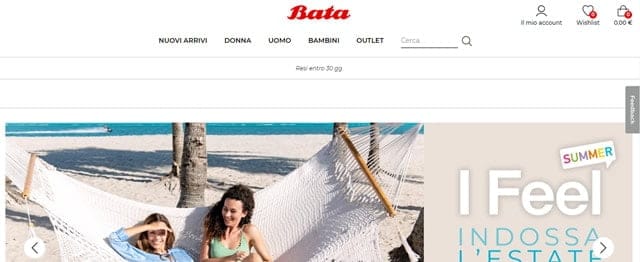 Bata calzature Scalapay