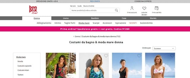 Bonprix Costumi da Bagno donna