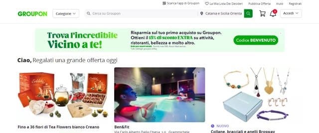 Groupon idee regalo e offerte