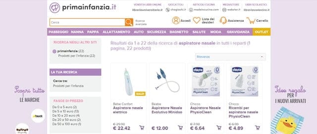 Prima Infanzia tira muco