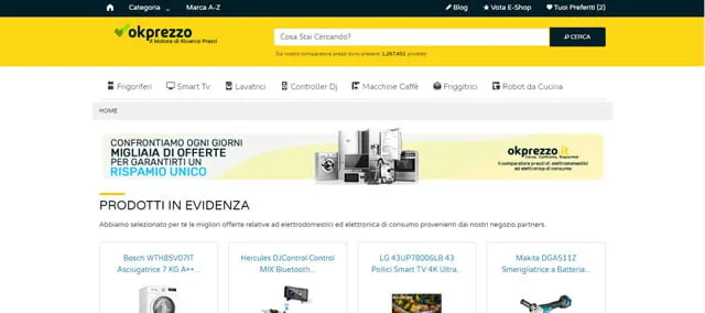 OkPrezzo - Confronta Prezzi Elettrodomestici OkPrezzo offerte elettrodomestici