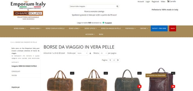 Emporium Italia Emporium Italy borse da viaggio
