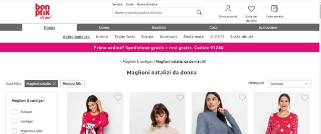 BonPrix Maglioni Natalizi