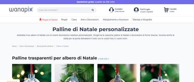 Wanapix Dove Comprare Palline di Natale Personalizzate