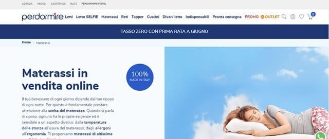 Perdormire - Negozio Materassi Online Perdormire materassi online