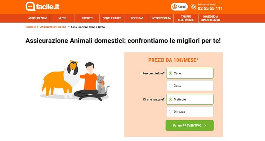 Facile.it - Polizza Assicurazione Animali Facile.it assicurazione animali