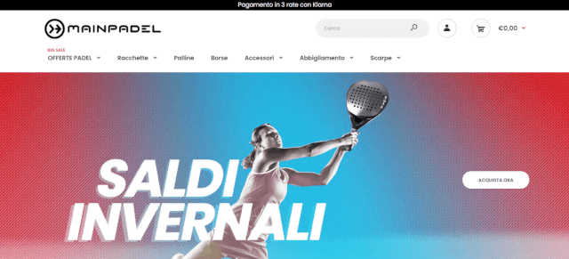 Main Padel - Negozio di Padel Online MainPadel Negozio di padel online