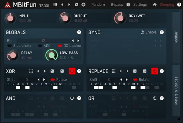 MBitFun di MeldaProduction, bitcrusher gratuito