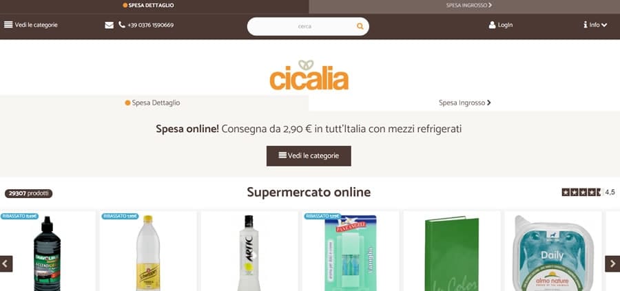Cicalia - Spesa a domicilio Cicalia spesa online