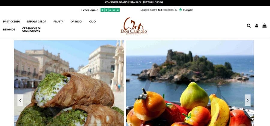 Don Cannolo e-commerce prodotti tipici siciliani