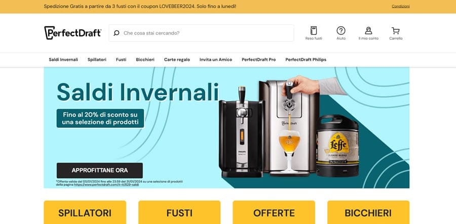 perfectdraft Birra Online