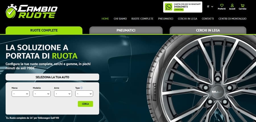 Tyreo - Cerchi in lega online Cambio Ruote