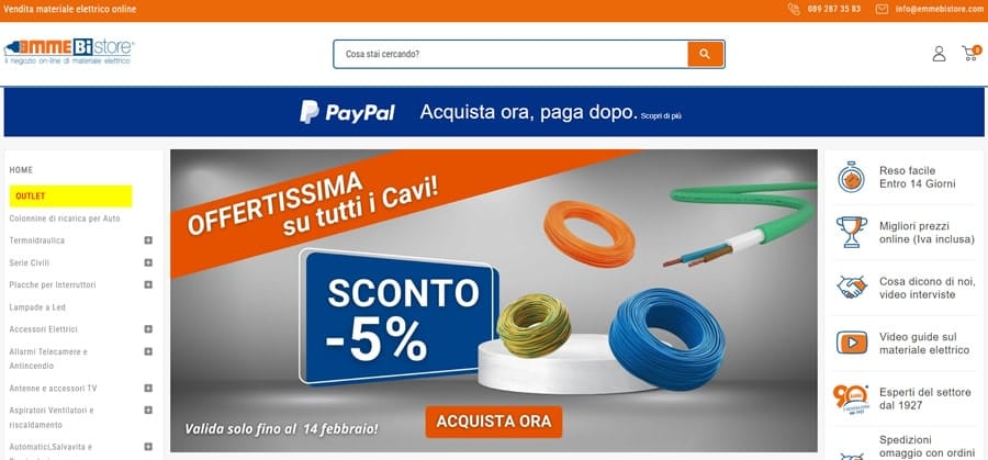 Emmebistore - Materiale Elettrico Emmibistore homepage
