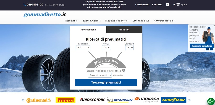 Gommadiretto pneumatici online