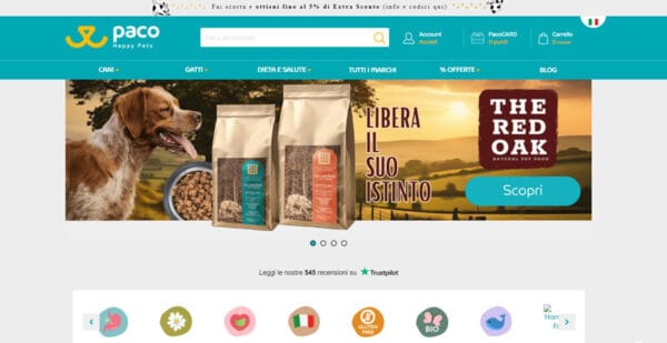 Paco Pet Shop Homepage Paco Pet Shop Cibo per cani