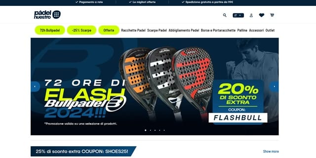 Padel Nuestro - Racchette Padel Padel Nuestro sito homepage