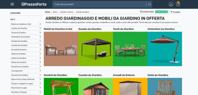 Prezzoforte arredo giardino